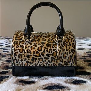 Fashion Nova Mini Leopard Jelly Bag